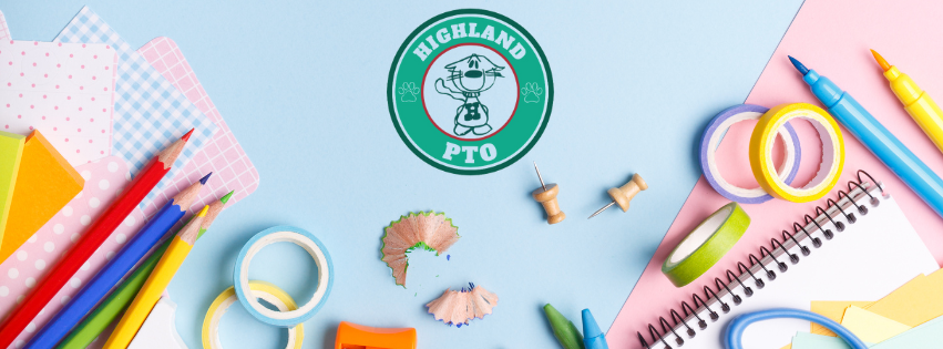 Pink and Blue Pastel Flatlay Photo Education Facebook Cover